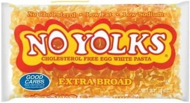 No Yolks Egg White Pasta Extra Broad 12 Oz -2 Bags