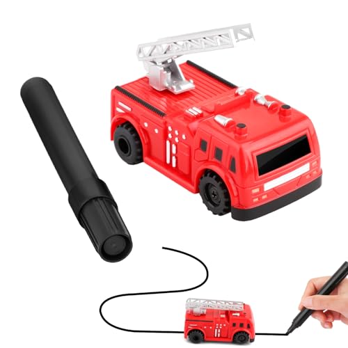 Gitohoni Magic Track Cars Toy Vehicle, Inductive Car That Follows Drawn Black...