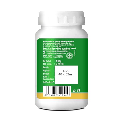Image of Baidyanath Ayurved Triphala Churna 500g | Supports Healthy Digestive Tract, Helpful in Bowel Wellness, Acidity & Gas Relief