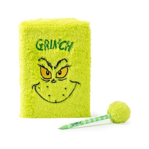 The Grinch Stationery Set with Notebook and Pen Cover