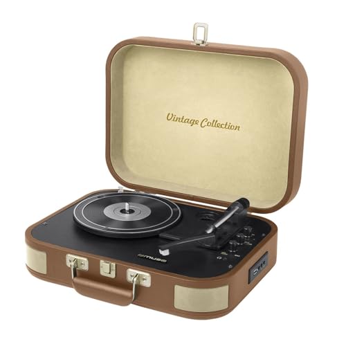 Muse MT501 ATC - Tocadiscos Maleta Retro Platino Vinilo