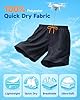 SIHOHAN Mens Swimming Shorts Long Swimming Trunks Men Quick Dry with Mesh Lining, Board Shorts with Pockets, Waterproof Lightweight, Holiday Essentials for Men Surf Black #2