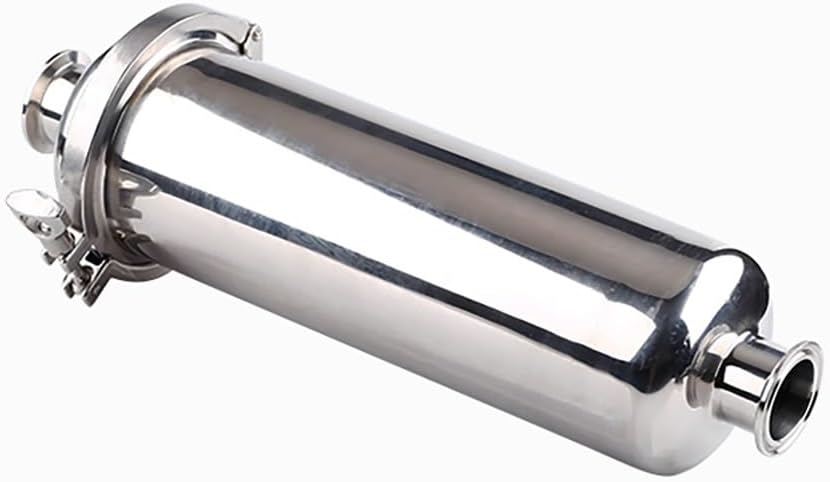 1pc Tri Clamp Sanitary Filter Strainer - for Homebrew Beer, Wine, Dairy - 1" Tri-Clamp Connection, 25mm Pipe Fit(120 Mesh)