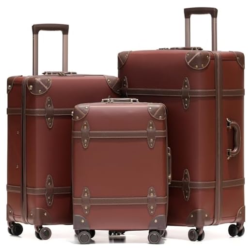 NZBZ Handmade Vintage Luggage Set