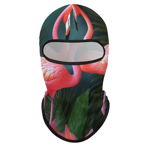Balaclava para rostro Flamingo Flowers para hombre y mujer con protección solar, transpirable, cobertura completa para actividades al aire libre miniatura 7