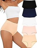 【Hohe Taille Höschen】20.3cm Hohe taille bund, passt perfekt zum Bauch mit vollständiger Rückenabdeckung und dehnbar. Hält Sie bequem den ganzen Tag und die Nacht