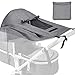 Toldo Protector Solar Universal,Toldo Cochecitos,Toldo Protección solar,universal para cochecitos,Protección solar universal para cochecitos,Sombrilla Carrito Bebé Universal (Gris claro)