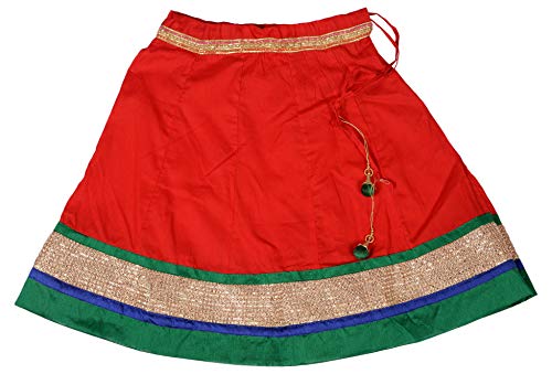 Image of DIAMO Girl's Cotton Lehenga Choli