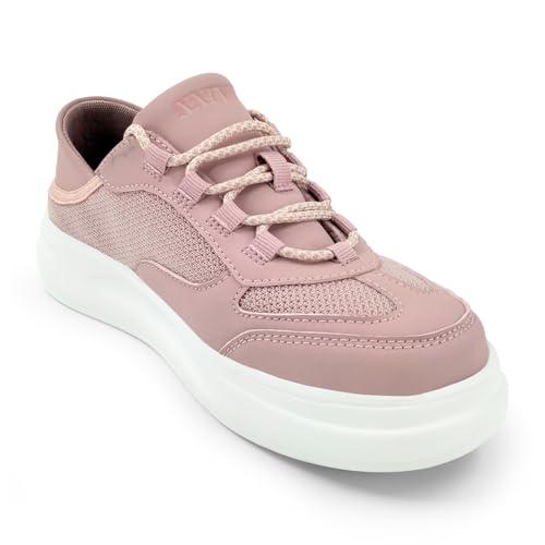 KazarMax Premium Hy-Sneaks Women Pink Mule Sneakers- 5 UK