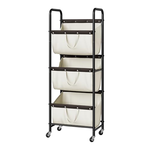 GRANNY SAYS 3 Tie Laundry Sorter, Laundry Basket with Wheels,