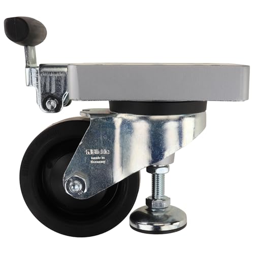 Roulette pivotante D100 avec pied élévateur pour stabiliser vos meubles