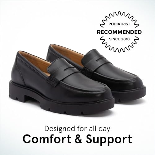 ABEO Women's Boulevard Metatarsal Loafers | Orthotic Shoes | Leather Loafers | Built-in Orthotic Insole | Metatarsal Shoes2