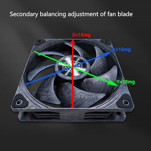 Ventilador 120mm contra sobrecalentamiento de servidores con doble rodamiento silencioso 3