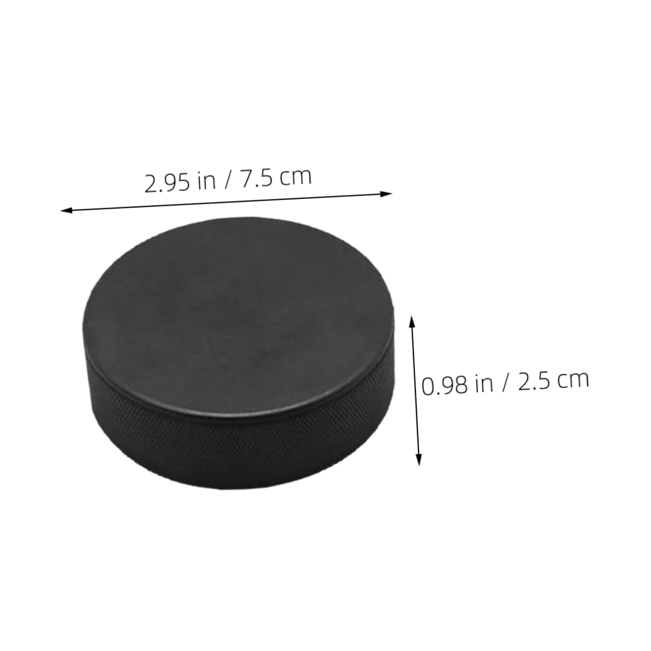 Kisangel Fournitures D'entraînement De Hockey Passeur De Hockey Outil De Hockey sur Glace Air-Hockey Rondelle De Hockey sur Air Rondelle De Hockey De Rue PU Black