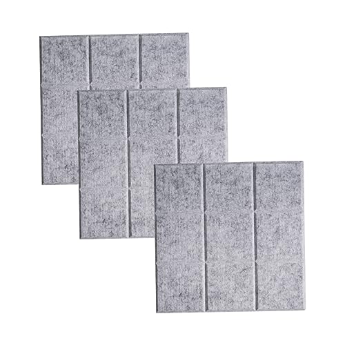 SOLUSTRE 3pcs Message Board Decoration Photo Display Board Stereoscopic Wall Ornament Wall Artworks Grey