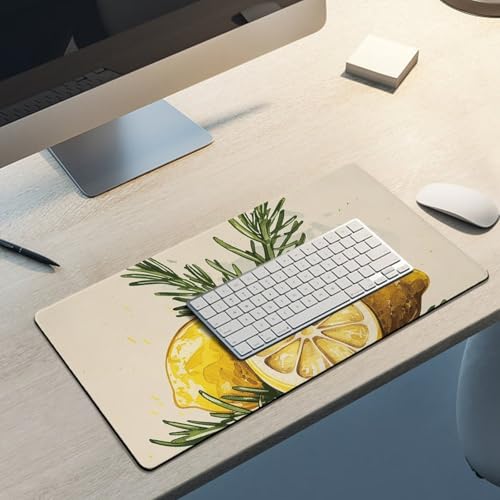 Mouse Pad Gaming RLDOBOFE grande antiderrapante blanco miniatura 5