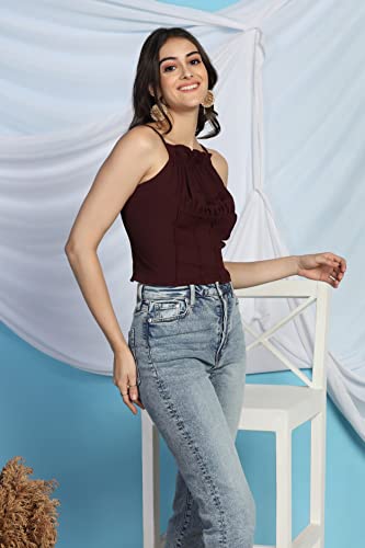 Image of GRECIILOOKS Women's Regular Fit Tops | Tops for Women | Tops for Jeans for Women | Korean Tops for Women | One Piece Dress for Women | Western Tops for Women Stylish