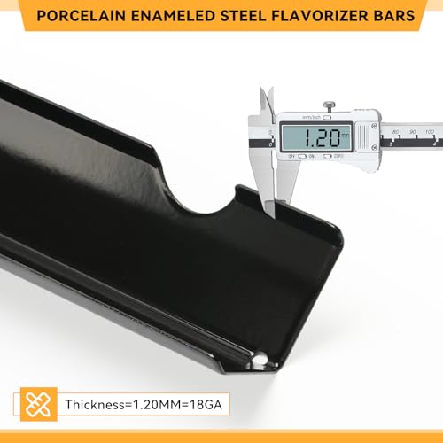 66795 Flavorizer Bars for Weber Genesis II/II LX 300, II E-310, II E-315, II E-335, II LX-340, for Weber GS4 Genesis II Gas Grill Replacement Parts, 17 Inch Porcelain-enameled Flavor Bars, 5 Pcs by KifonMetals - Used condition - Image 6