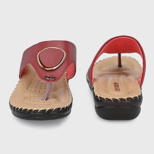 Image of Centrino Women's Thong Comfortable Ortho Care Ladies | Fashion Wear Sandal & Chappal | Soft Cushioned for More Comfort (7902)