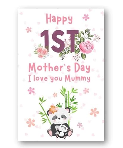 Second ave happy first mother's day i love you panda card for mum mummy