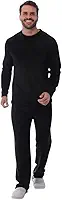 Pijama Masculino de Microfibra, Manga Longa, Tecido Peludinho, Confortável para Inverno, Neutro