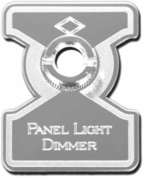 Technical Precision Replacement for Kenworth T600B Year 1991 Stainless Steel Panel Light DIMMER Control Plate