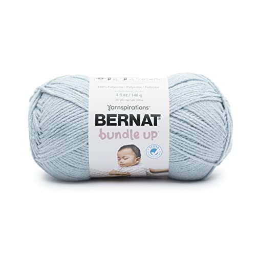 Image of Bernat Bundle Up Sky Blue Yarn - 3 Pack of 141g /5oz - Polyester - 4 Medium (Worsted) - 267 Yards - Knitting, Crocheting & Crafts