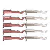 Harilla 10Pcs Crochet Hooks 22/40/48 Knitting Machine Parts Wool Threader Hand Cranked Knitting Machine Replace Parts Crochet Components