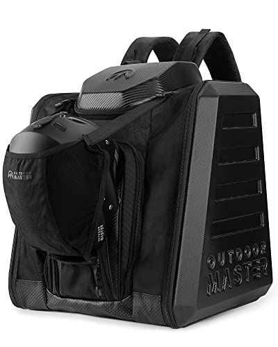 OutdoorMaster Boot Bag - Hard Case Ski Boots and Snowboard