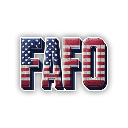 Image of Edward & Co Sticker Fafo Fuck Around Find Out Multicoloured Flag Decal United States for Car Truck Window Laptop Bumper US (4 inch inch), come 60