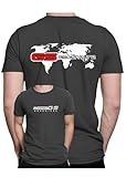 Fans de la 1250 GS Adventure GSA de Moto R1250GSA   T Shirt pour Homme de Motocycliste Biker, graphite, XXL