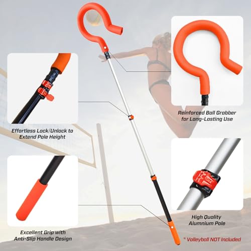 image for AKABIKE Elite Telescopic Volleyball Spike Trainer Question Mark Hook-L