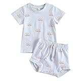 Geagodelia Baby Kleidung Set (Shirt / Weste + Shorts) mit schöner Sonne Aufdruck und Muster für Ihr Kleiner.