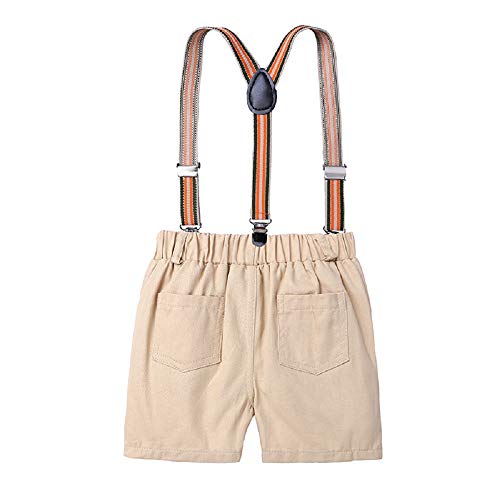 Baby Boy Gentleman Polo Shirts Bodysuit Overalls Pants Outfits Summer Kids 2pcs Clothes Sets3