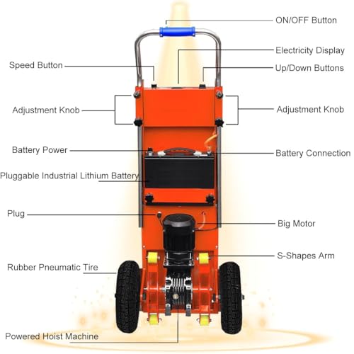Carretilla eléctrica para escaleras con motor 1200W y capacidad 881 lb miniatura 4