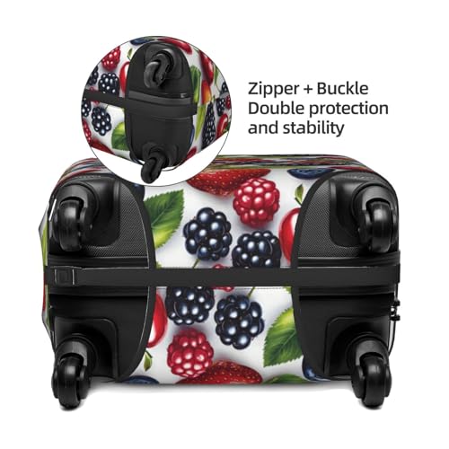 Luggage Cover Protector - Strawberry Fruit Print Suitcase Covers for Luggage Fit 18-21 Inch Suitcase3
