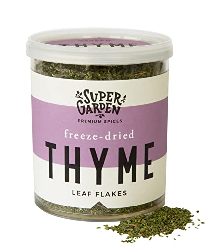 Freeze Dried Thyme And Oregano Bundle - 100% Pure & Natural Freeze Dried Spices For Cooking - Dried Herbs, Spices & Seasonings By Super Garden #TOP1