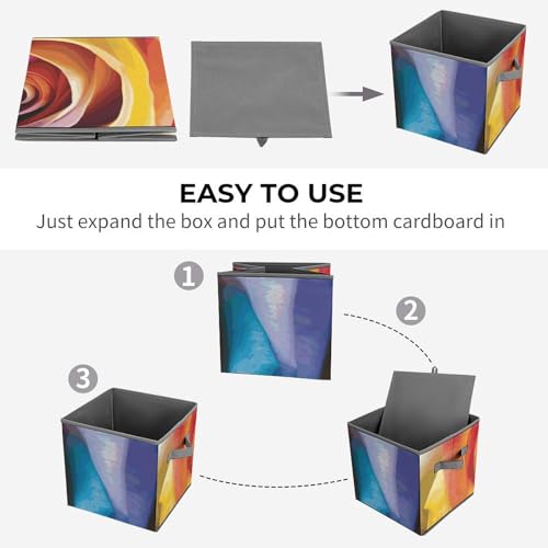 Cubes de rangement pliables solution pour linge et jouets éparpillés au sol
