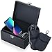 Caslord Keyless Go Schutz Autoschlüssel Box und Faraday Tasche, Autoschlüssel RFID Abschirmbox, 2 Signal Abschirmung Tasche - Schwarz