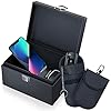 Caslord Keyless Go Protection Autosleutel Box en Faraday-tas, Autosleutel RFID-Afschermdoos met 2 Signaalafschermingstas…