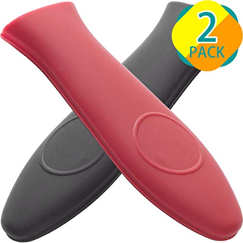 Cast Iron Handle Cover, 2 Pack 5.8 Inches [ 2020 Long Version ]