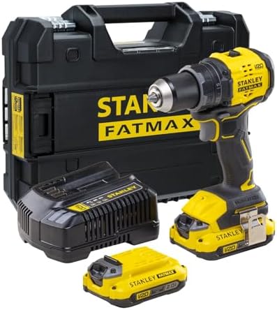 STANLEY Parafusadeira e Furadeira 13mm 20V SBD714D2T 2 Baterias 1...