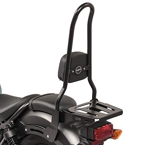 Respaldo XL3 Compatible para Honda Rebel 500 17-25 con Portaequipaje Negro