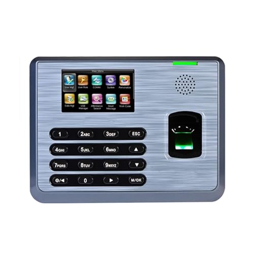 Machine de pointage TX628 ID avec écran tactile 3 pouces et lecteur biométrique d'empreintes d'horloge