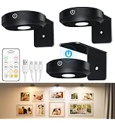 HOWMZON Picture Light, Picture Light Battery Operated with Remote
