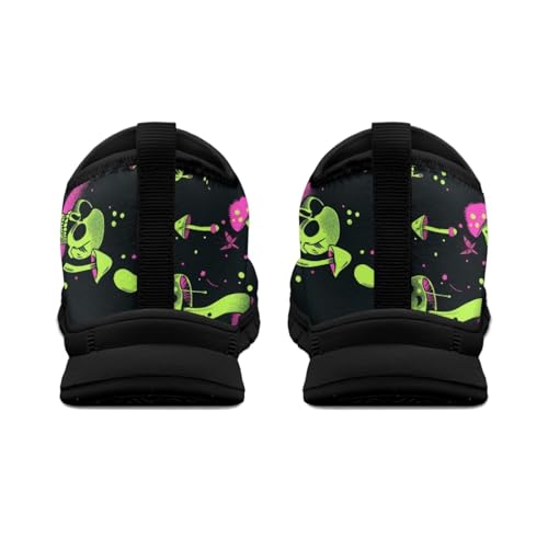 Slip on Loafers for Women Hands Free Shoes Anti-Skid Running Sneakers No Laces Breathable Shoes with Black Sole3