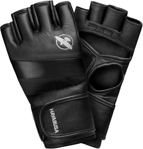 Hayabusa T3 4oz MMA Handschuhe. Ideal für Kampf Sparring oder Schlag - Schwarz Größe M