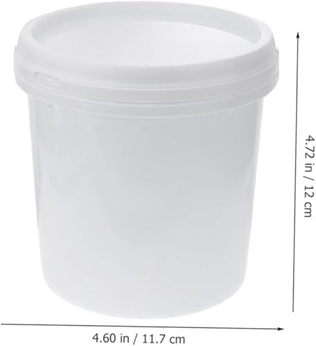 Miniatura 4 de CHILDWEET Cubo de plástico portátil de 5 piezas con tapa, cubo de agua para granja, playa y uso doméstico, capacidad versátil de lavado y