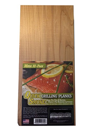 Bridgewater Gourmet Cedar Planks for Grilling - Cedar BBQ Grilling Planks Quick Soaking Bridgewater Gourmet Cedar Planks for Grilling - Cedar BBQ Grilling Planks Quick Soaking