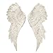 Produktbild DAFLOXX Wandobjekt Engelsflügel Länge 55 cm weiß Kunstharz 2 er Set Rechts und Links Handarbeit